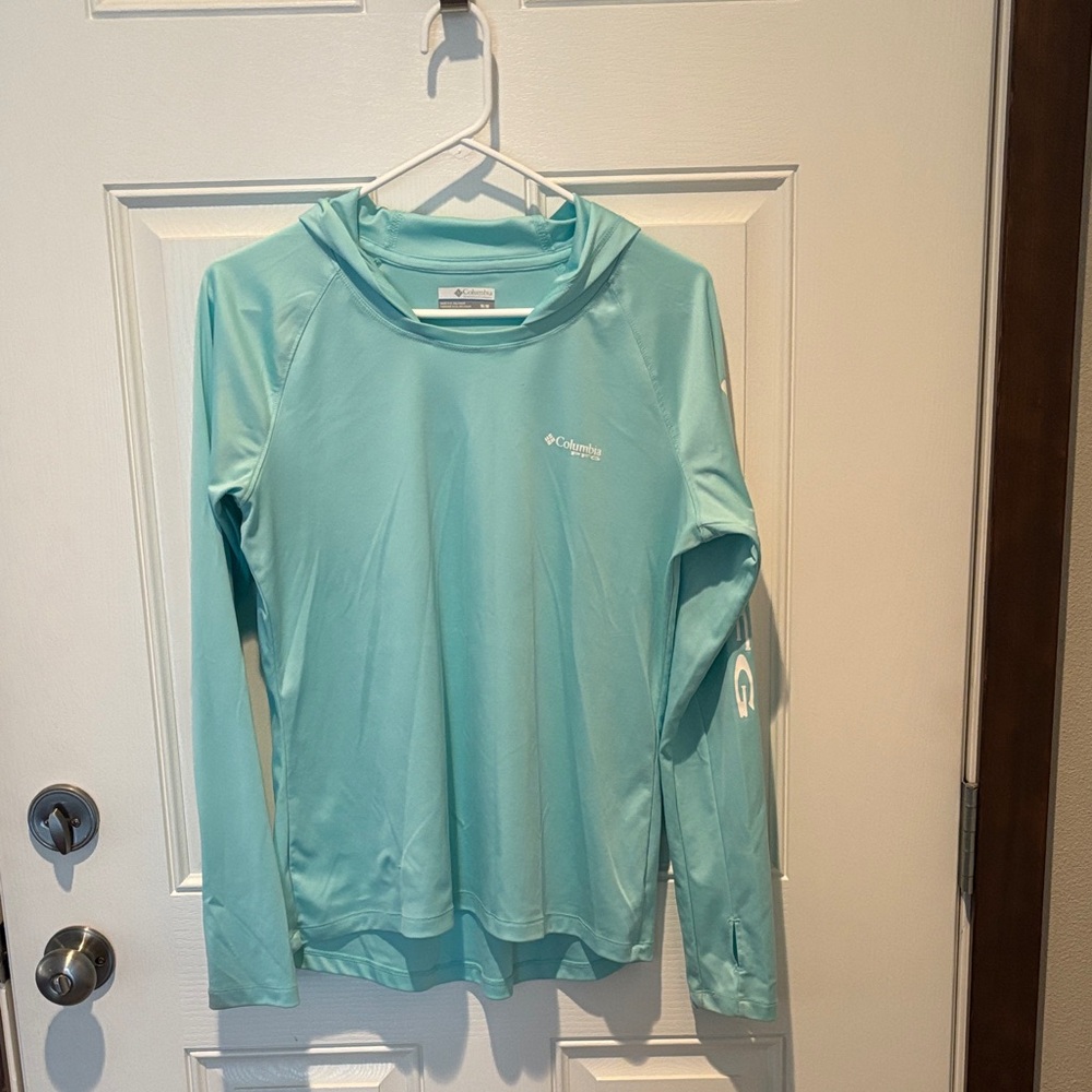Columbia Teal Long Sleeve Hoodie